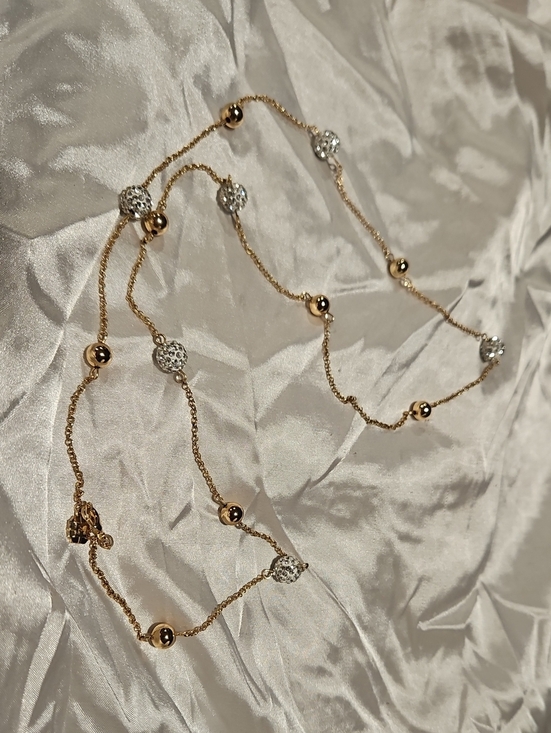 Monet Jewelry - Monet Two-Tone Gold and Silver Beaded Long Necklace